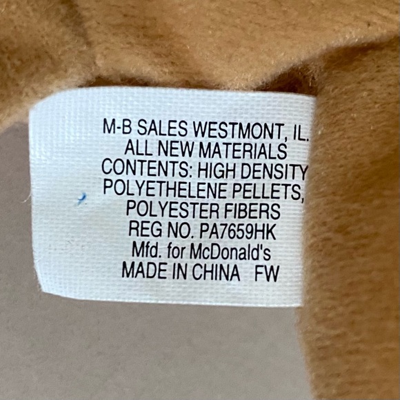 Ty Teenie Beanie Baby Bones The Dog 1993 Mc Donald’s Collectible VINTAGE NWT - Picture 8 of 10